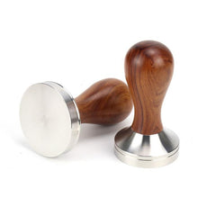 Load image into Gallery viewer, 58mm Coffee Tamper - Almond Solid Wood - Barista Grade
