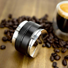 Load image into Gallery viewer, Adjustable 2-in-1 Black 58mm Tamper and Distributor - Barista Grade
